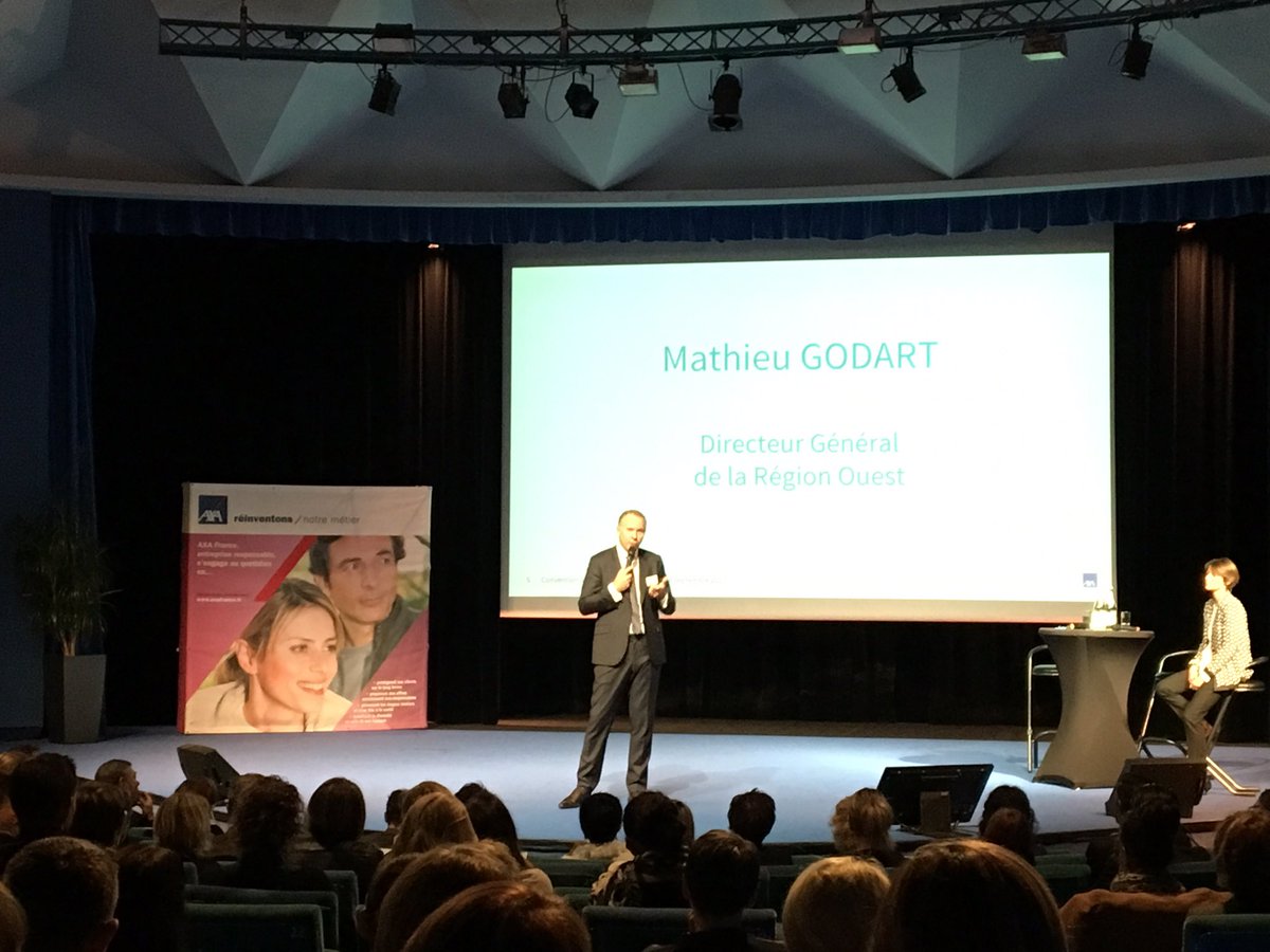 Superbe lancement de la convention des collaborateurs à Caen ! #AxaOuest @mathieu_godart <a href="/SebLebriez/">Sébastien Lebriez</a> <a href="/BoutierCaroline/">Boutier Caroline</a>