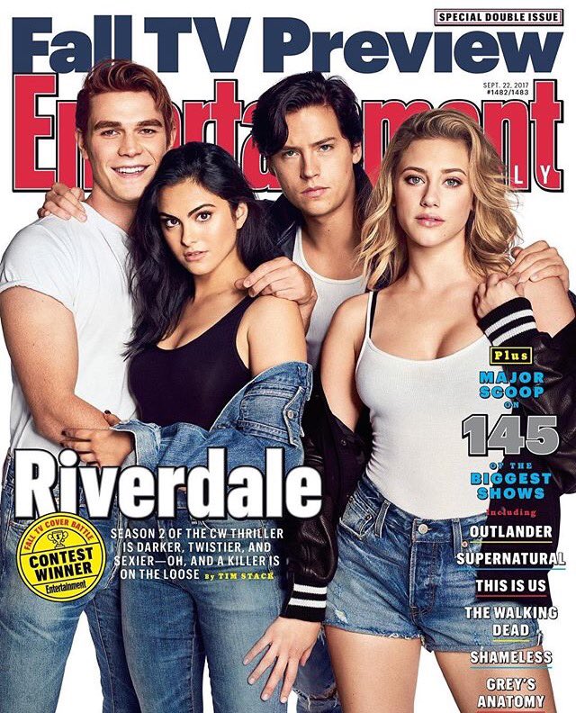 RiverdaleConES's tweet photo. 📷: Riverdale es portada de la revista entertainment. https://t.co/Vna6rQnL62