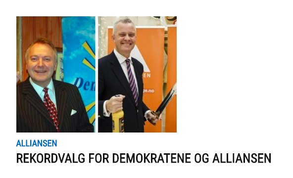 Dette er den søteste valgvinklinga jeg har sett. De to partiene fikk, til sammen 7137 stemmer (drøyt 0,2%).