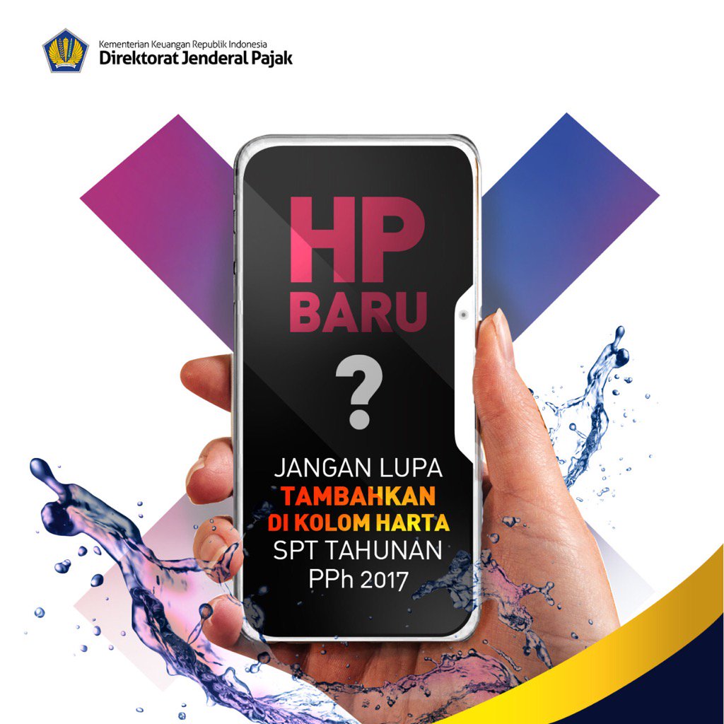 Lagi heboh smartphone yang baru rilis ya? Ingat, tambahkan smartphone di kolom harta SPT Tahunan ya. 👌
#SadarPajak