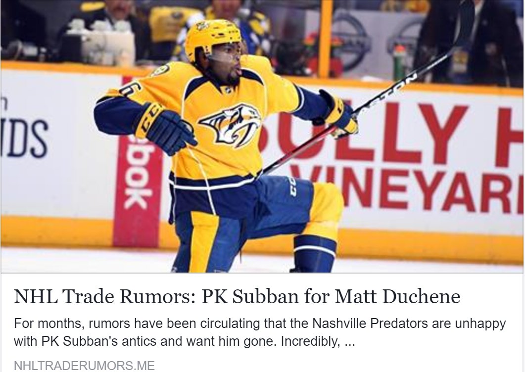 NHL Trade Rumors on Twitter: \