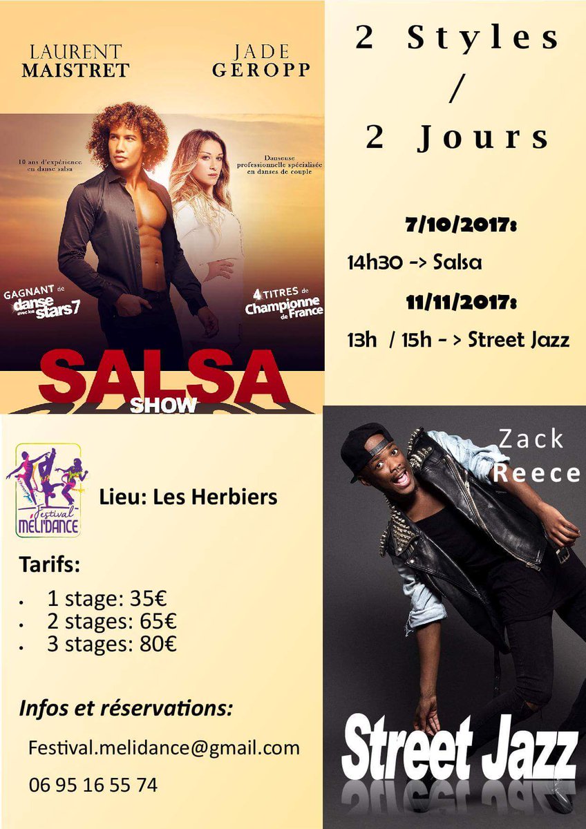 JadeGeroppFans's tweet photo. Stage SALSA avec @Jade_Geropp et @Laurentmaistret 💃 Toutes les informations ici : https://t.co/NAqTS5joHe https://t.co/ZZt4vesipk