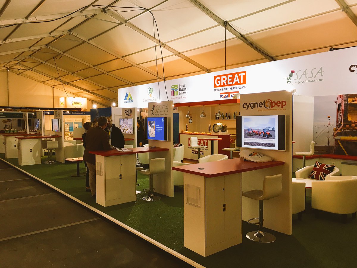 We have arrived. The weather has improved and <a href="/PotatoEurope/">PotatoEurope</a> is go! Join us at stand A200 #SeedPotatoes #Export