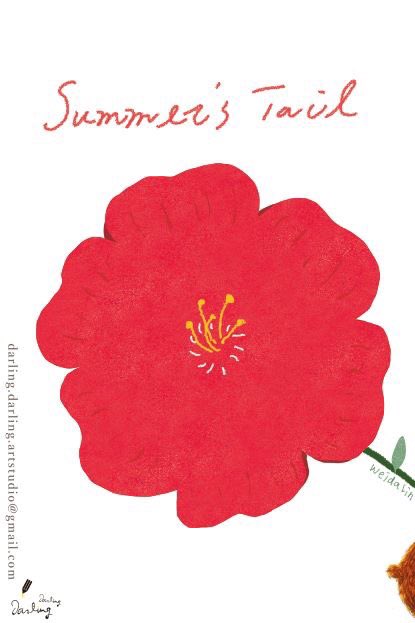 WeidaLin's tweet image. Summer's tail #illustrator #Illustrations #design #flower #redflower