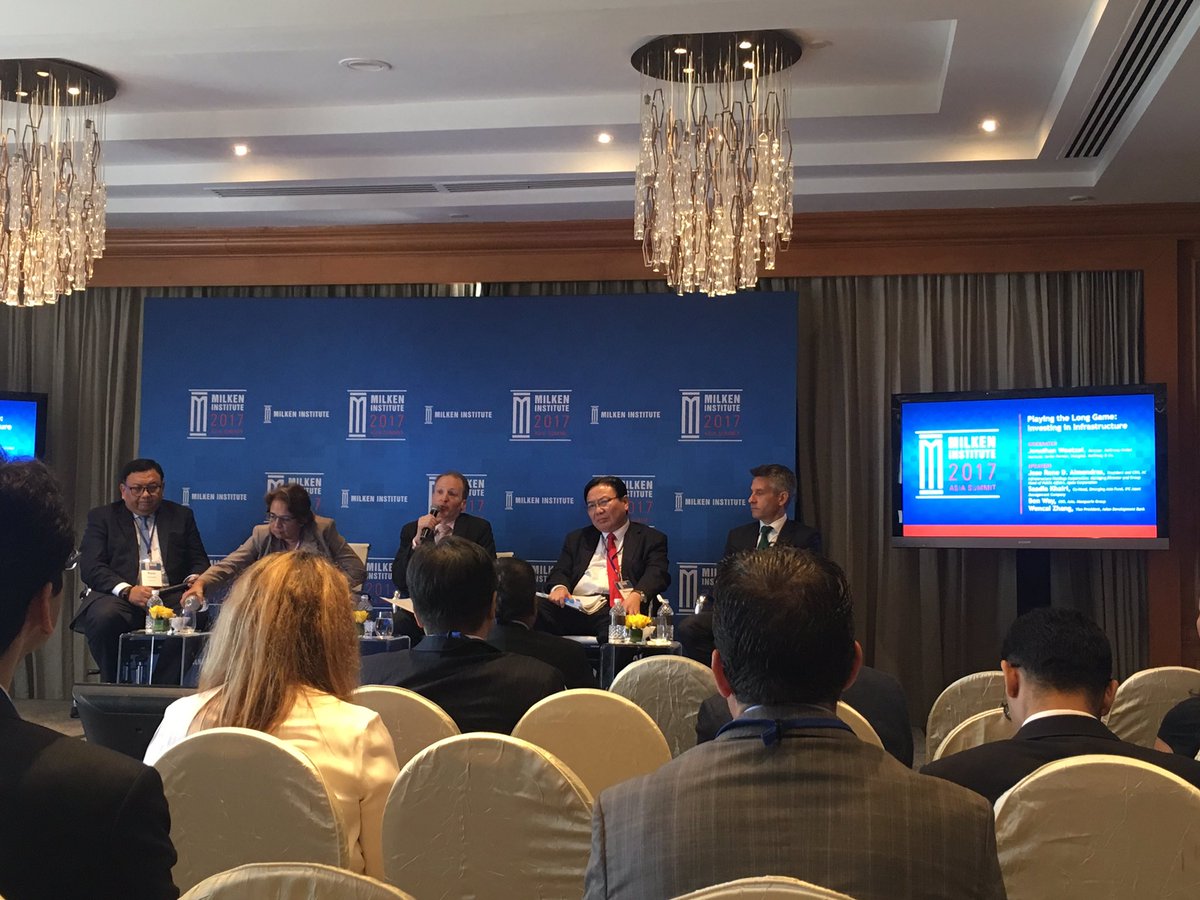 Kicking off the panel discussion 'Playing the Long Game: Investing in Infrastructure' #MIGlobal