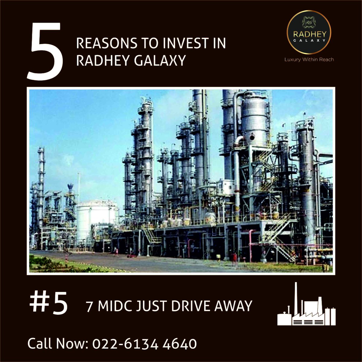 fromRadheyGroup's tweet photo. 5 Reason to invest in #radheygalaxy. #5 7 MIDC just drive away. #industries 
RERA Reg No: P52000004479 https://t.co/yAxT3ernA0