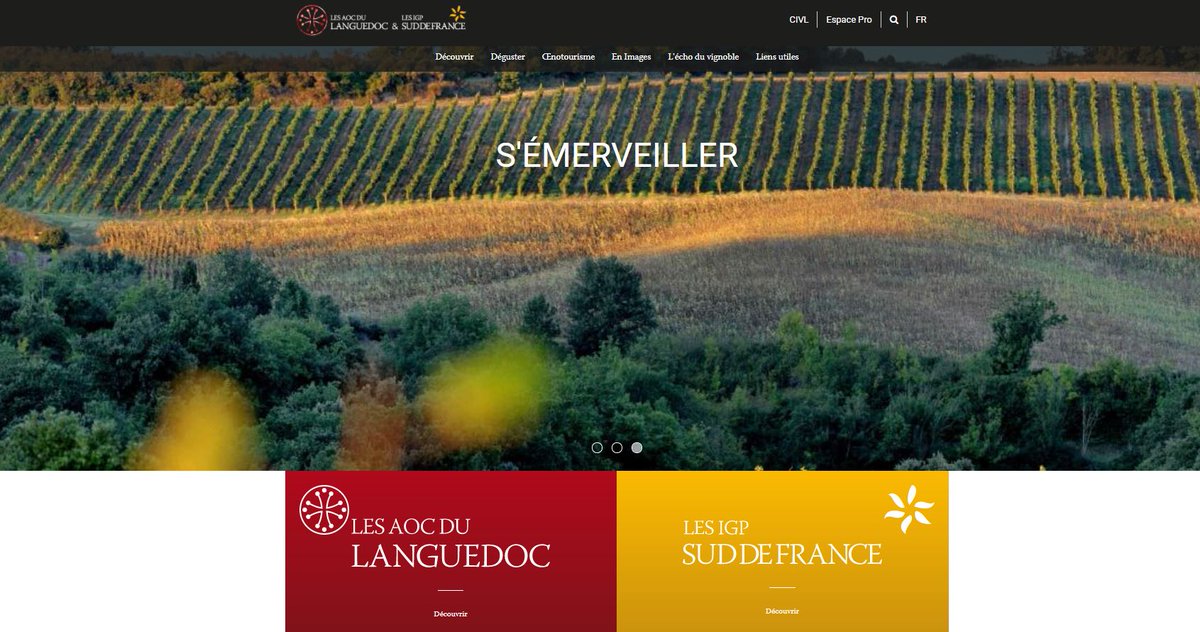 Le nouveau site des <a href="/VinsduLanguedoc/">Vins du Languedoc</a> est en ligne ! The brand new website of <a href="/LanguedocWines/">LanguedocWines</a> is online languedoc-wines.com/fr