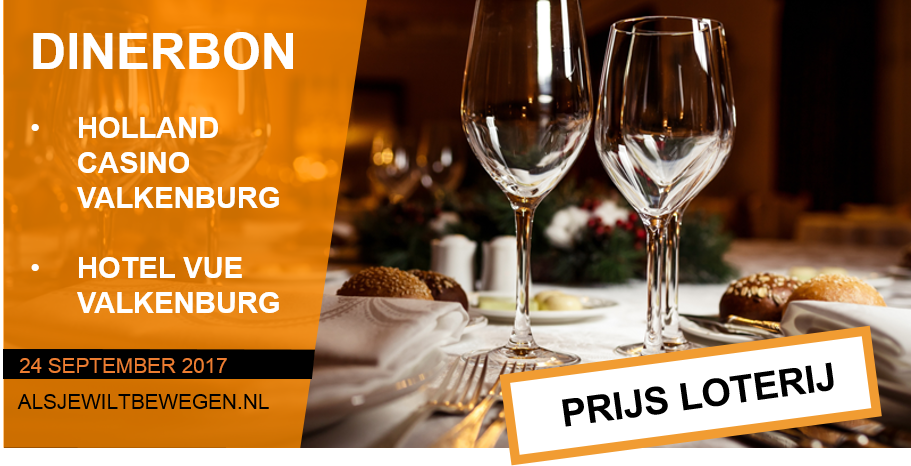 ⚠ Loterij: dinerbonnen <a href="/hollandcasino/">Holland Casino</a> Valkenburg &amp; #hotelVue! Jij bent toch ook aanwezig? #Fiets en #wandel mee: alsjewiltbewegen.nl