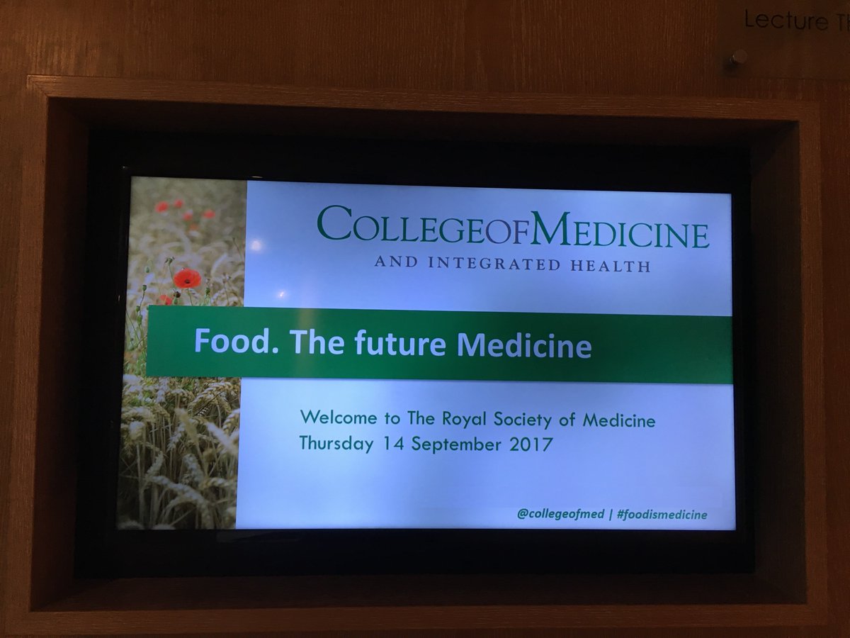 Here we are at <a href="/RoySocMed/">The Royal Society of Medicine</a> ready for this year’s #foodismedicine conference. Ready for this year’s speakers and participants to arrive…
