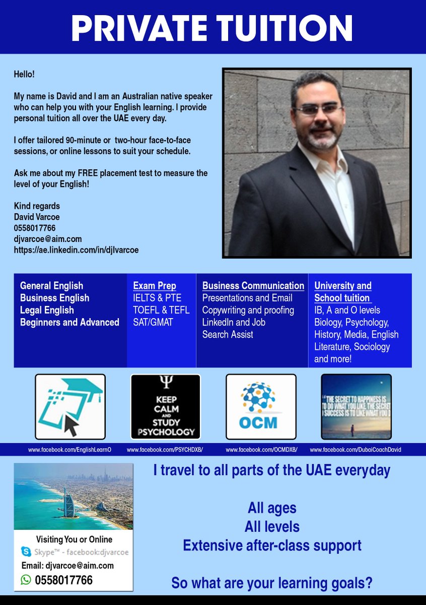 DJVarcoe's tweet image. Online weekend classes too! WhatsApp +971558017766 for details!

#ESLOnline #EnglishLearningOnline #PrivateTutor #ELO