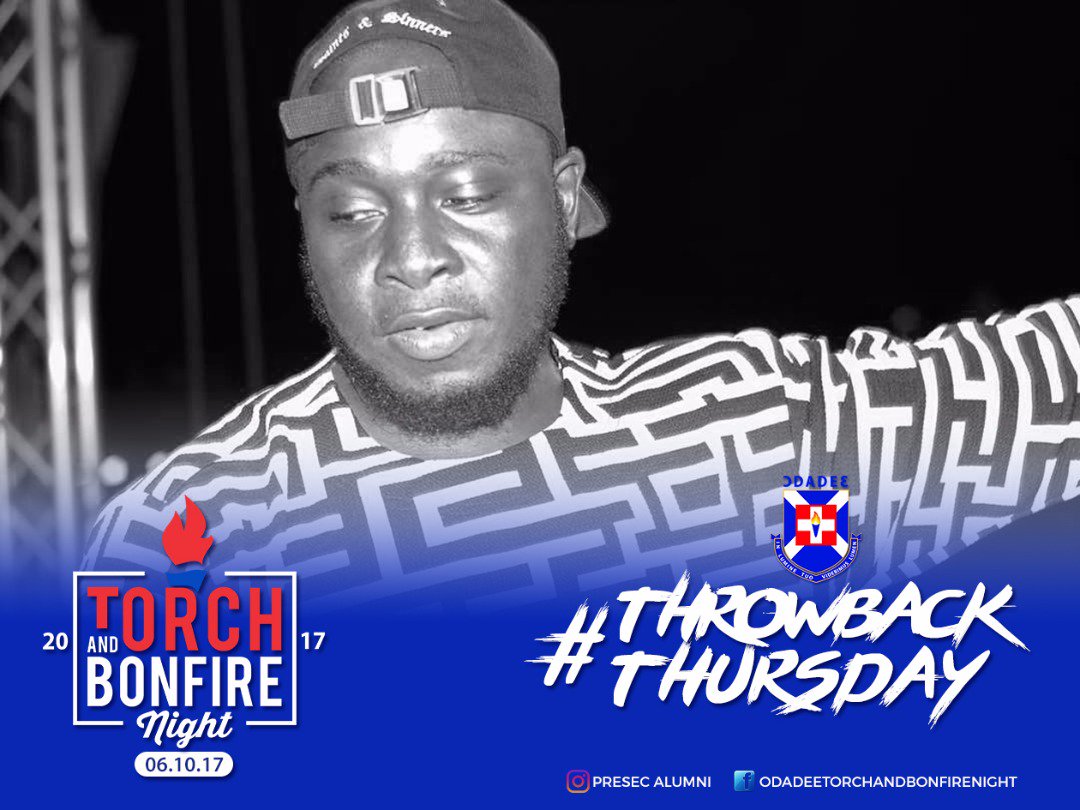 barteynii's tweet photo. #BonfireDistin #PresecAlumni #ThrowbackThursday #SMWiAccra 
#PresecBonfireNight  is happening Live on the 06|10|2017 at Presec Legon https://t.co/Zkx6EjTWRm