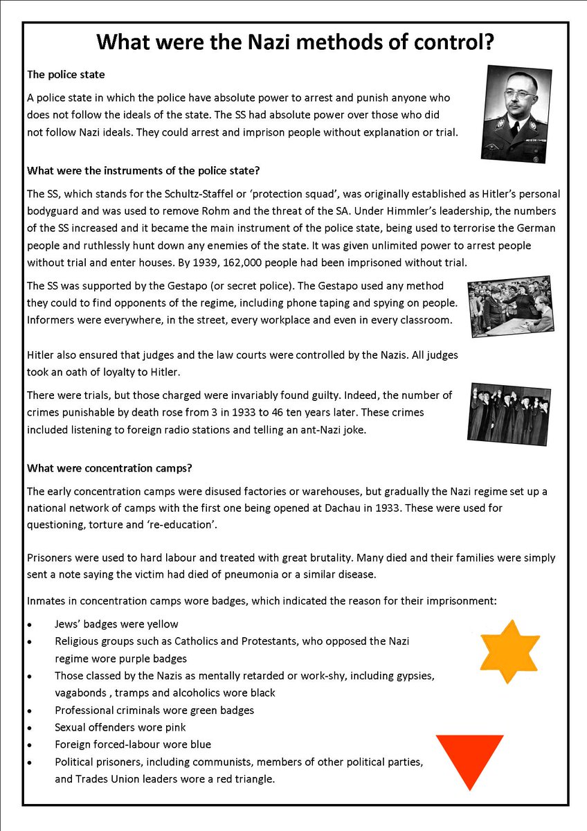 worcesterjonny's tweet image. Year 11 here&apos;s a little bit of help with the GCSE question about the Nazi police state youtube.com/watch?v=m8LM8h… #historyhelp