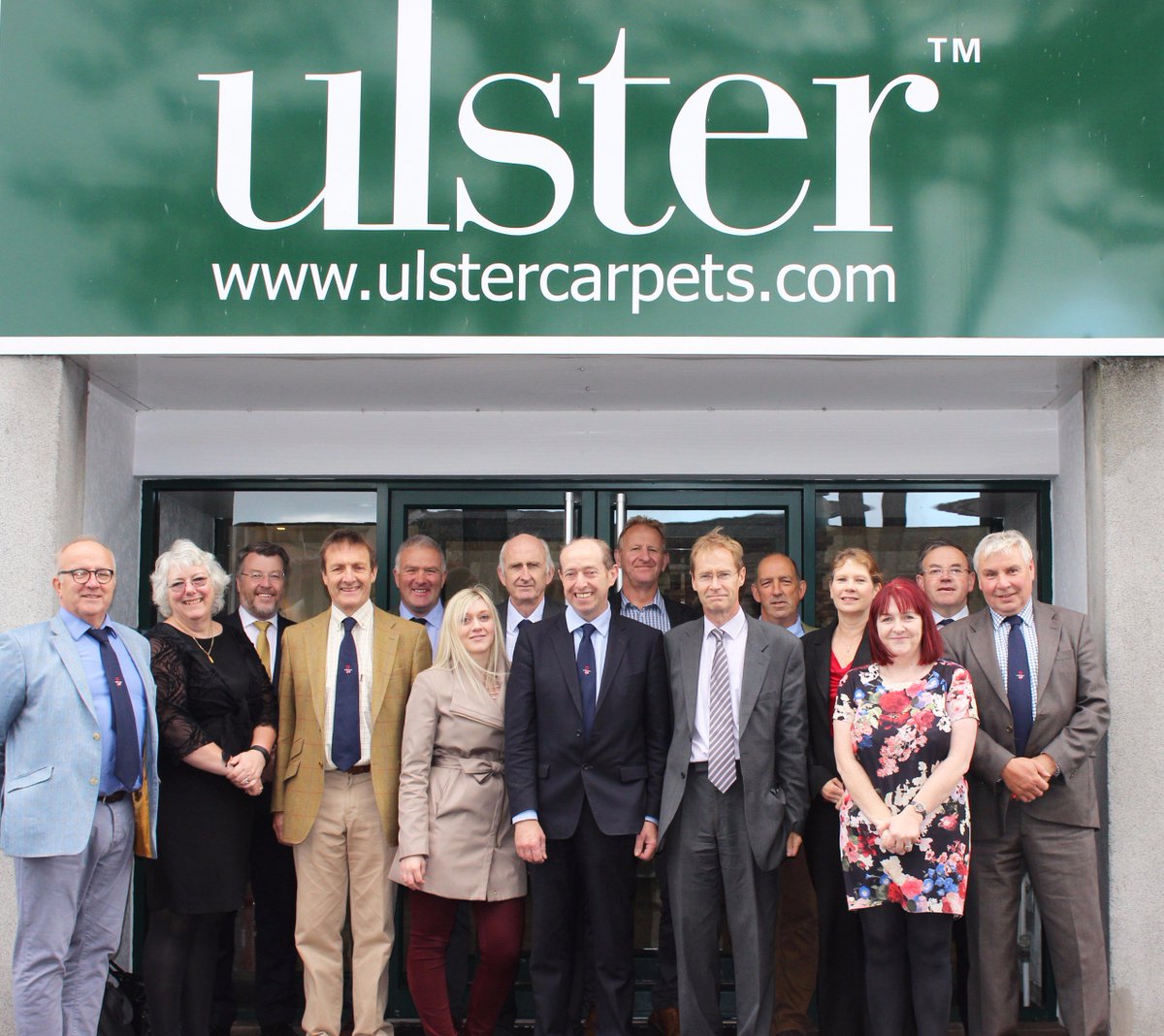 UlsterCarpets's tweet photo. Ulster were pleased to welcome visitors from @BritishWool to our factory earlier today! #wool #britishwool #woolflooring https://t.co/PLqwPmnIKn