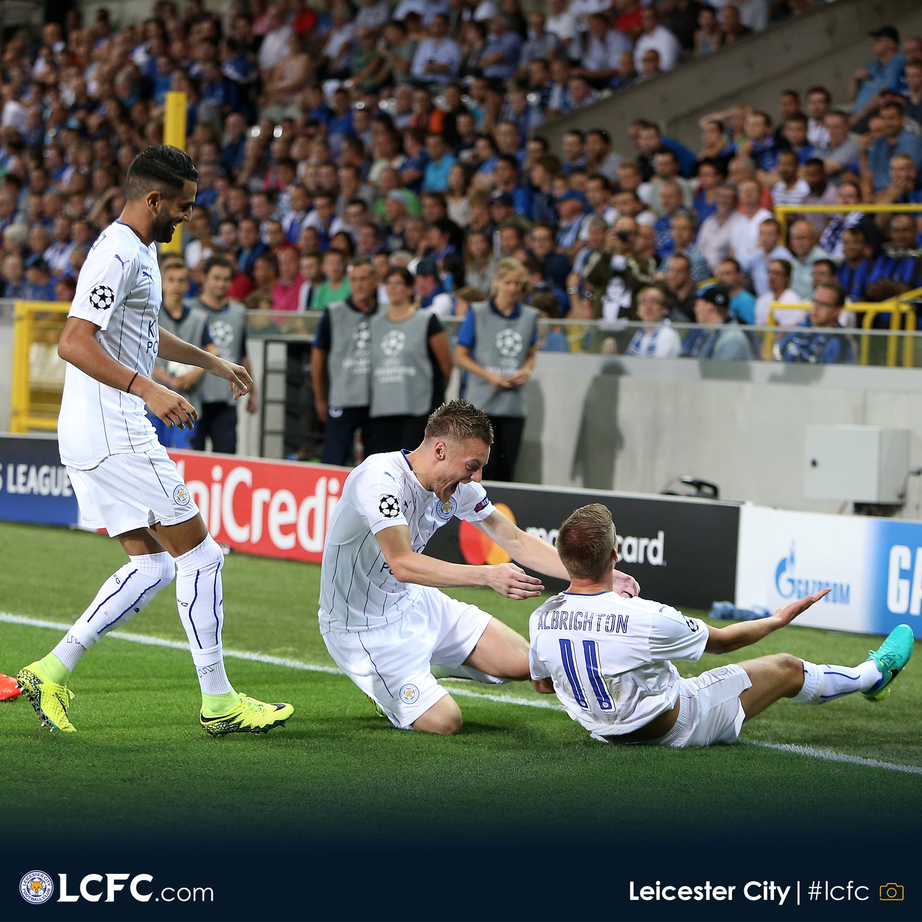 Club Brugge welcome Leicester to Champions League with hilarious