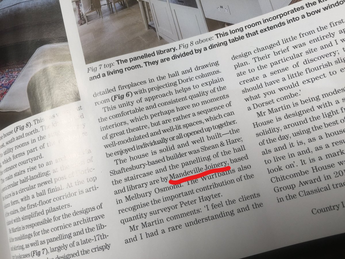 MandevilleWood's tweet photo. Some unexpected advertising in this weeks Country Life magazine! #countrylife #panelling https://t.co/8WF9PBExct