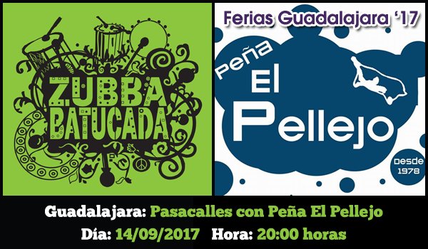 Hoy estaremos con la peña <a href="/elpellejo78/">Peña El Pellejo</a> desde la salida de los toros hasta bien entrada la #madrugada...🎶🎉💃
#FeriasGuada17 #ZubbaSummerTour17