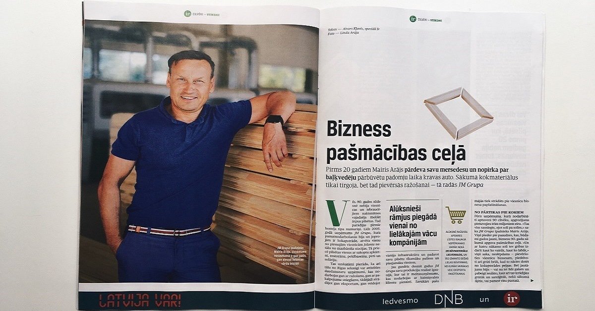 Kā "JM Grupa" pierādījusi reģionālā biznesa priekšrocības? Uzzini jaunajā žurnālā <a href="/irLV/">Žurnāls IR</a>. #Latvijavar #DNBiedvesmo