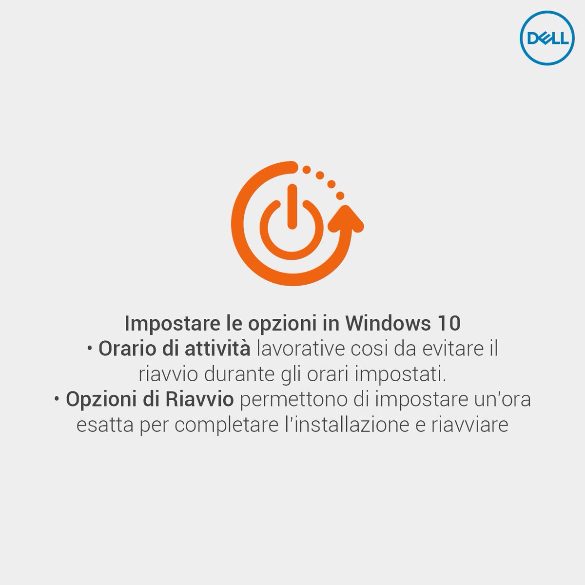 DellAiuta's tweet photo. Se utilizzate il PC a scuola #programmate gli #aggiornamenti di #Windows per evitare che si rallenta e che si #riavvii durante le lezioni https://t.co/XNtXJKdMJU