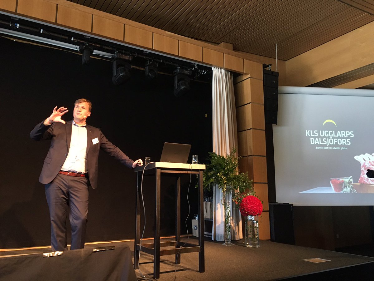 Jonas Tunestål vd KLS Ugglarps, presenteras som slakteribranchens ljus på #livsmedelsdagarna2017 Månadens profil i #tidningenlantmannen nr 8