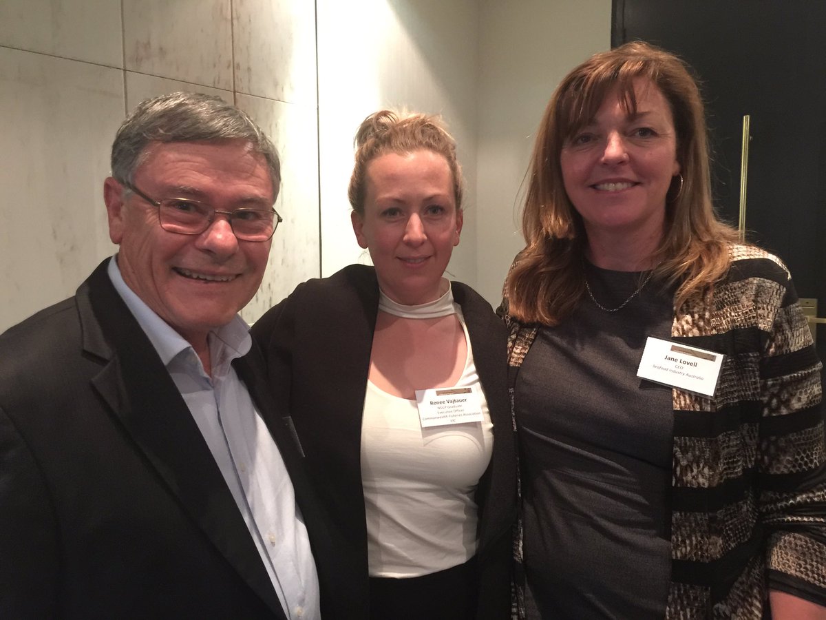 affectusaus's tweet image. Renee Vajtauer @COMMFISH strutting with the celebs at the mission launch @SydFishMarket Bryan Skepper &amp;amp; CEO Jane Lovell @seafoodAUS