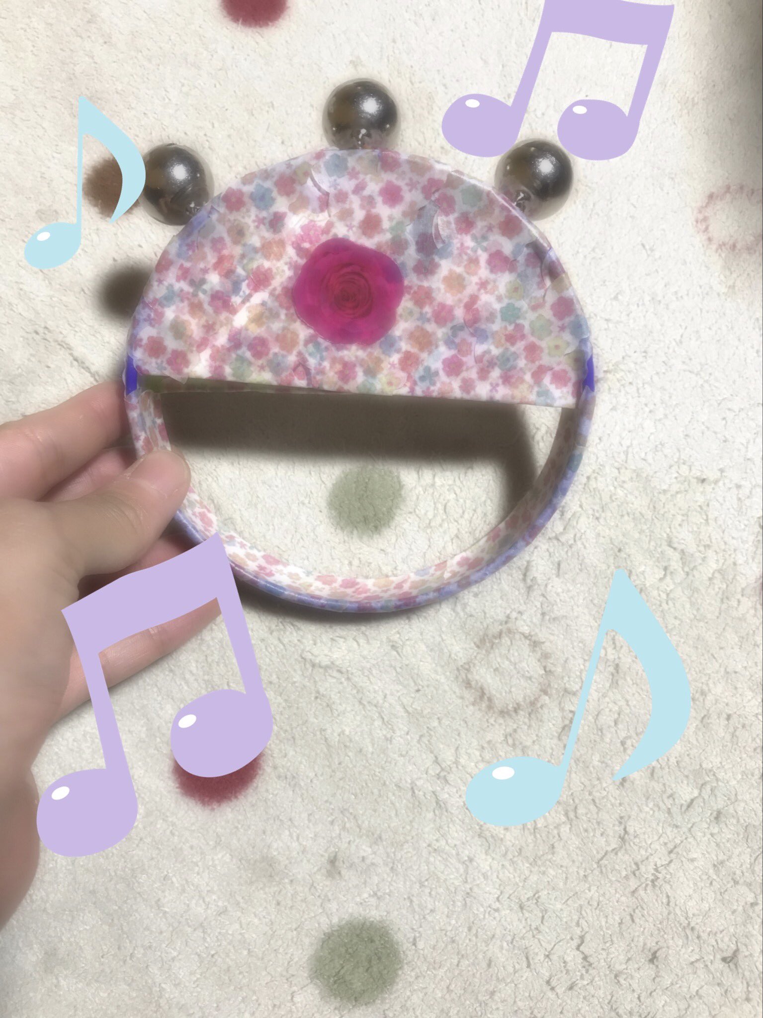 1103 ちはやふる 漫画レンタルしてきた 手作り楽器で鈴を製作しました これチーズの丸い箱です マスキングテープ使いきった 新しいの買いに行こー ちはやふる 手作り 鈴