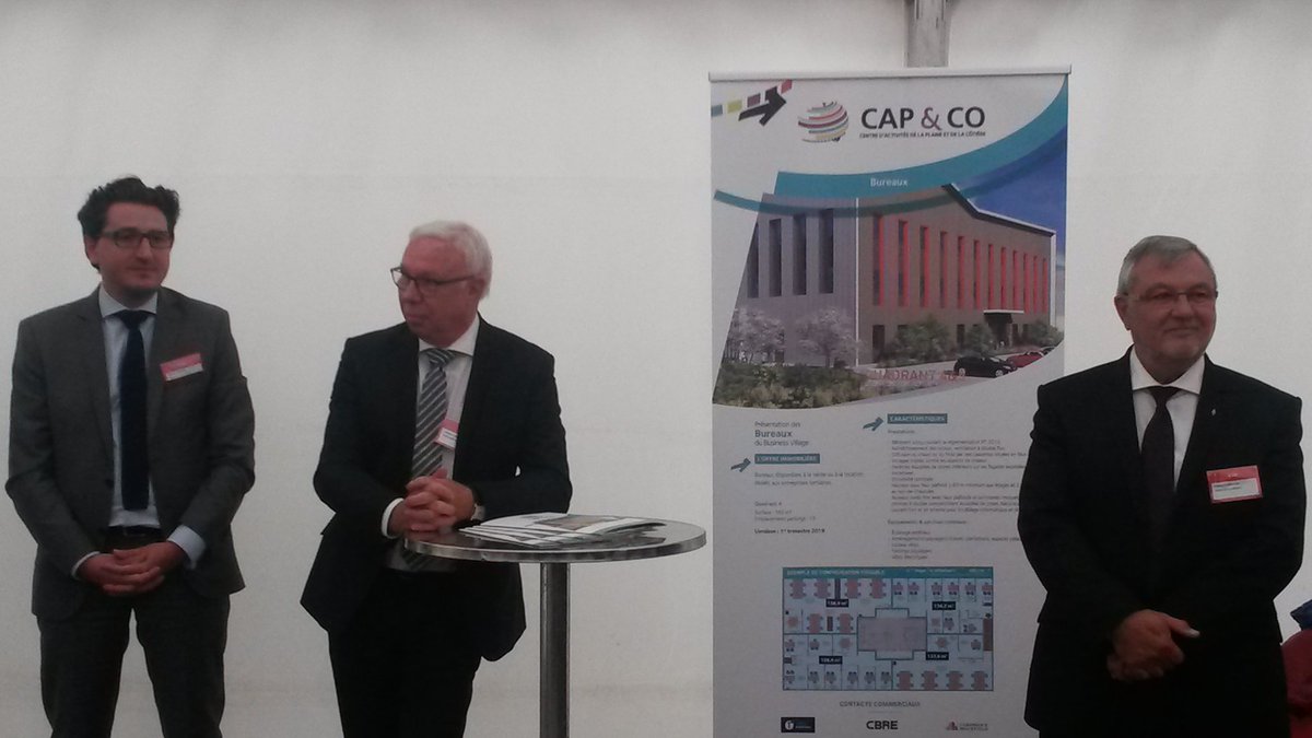 T_Colombari's tweet photo. Inauguration Cap&co - 16 000m2 - 500 emplois ร terme #cc3m #mea https://t.co/gky4pxSfey