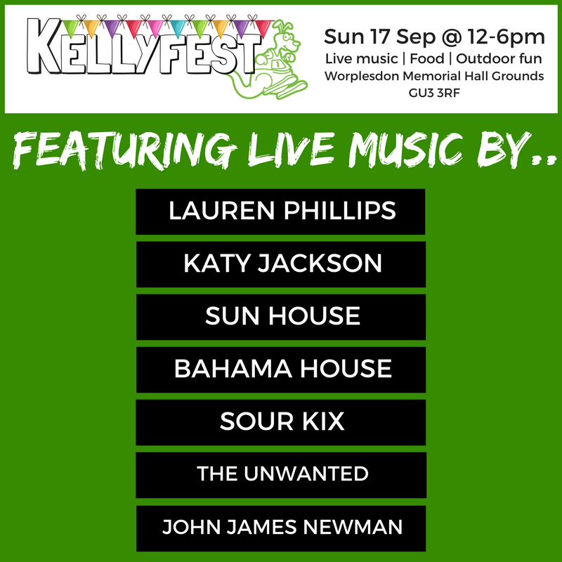 Kellys_C_Events's tweet photo. Please come &amp; join us at #kellyfest in #worplesdon #guildford for great #livemusic THIS SUNDAY! 100% of £ raised goes to the @RSCH_TYAcancer https://t.co/TS44lDrD3B
