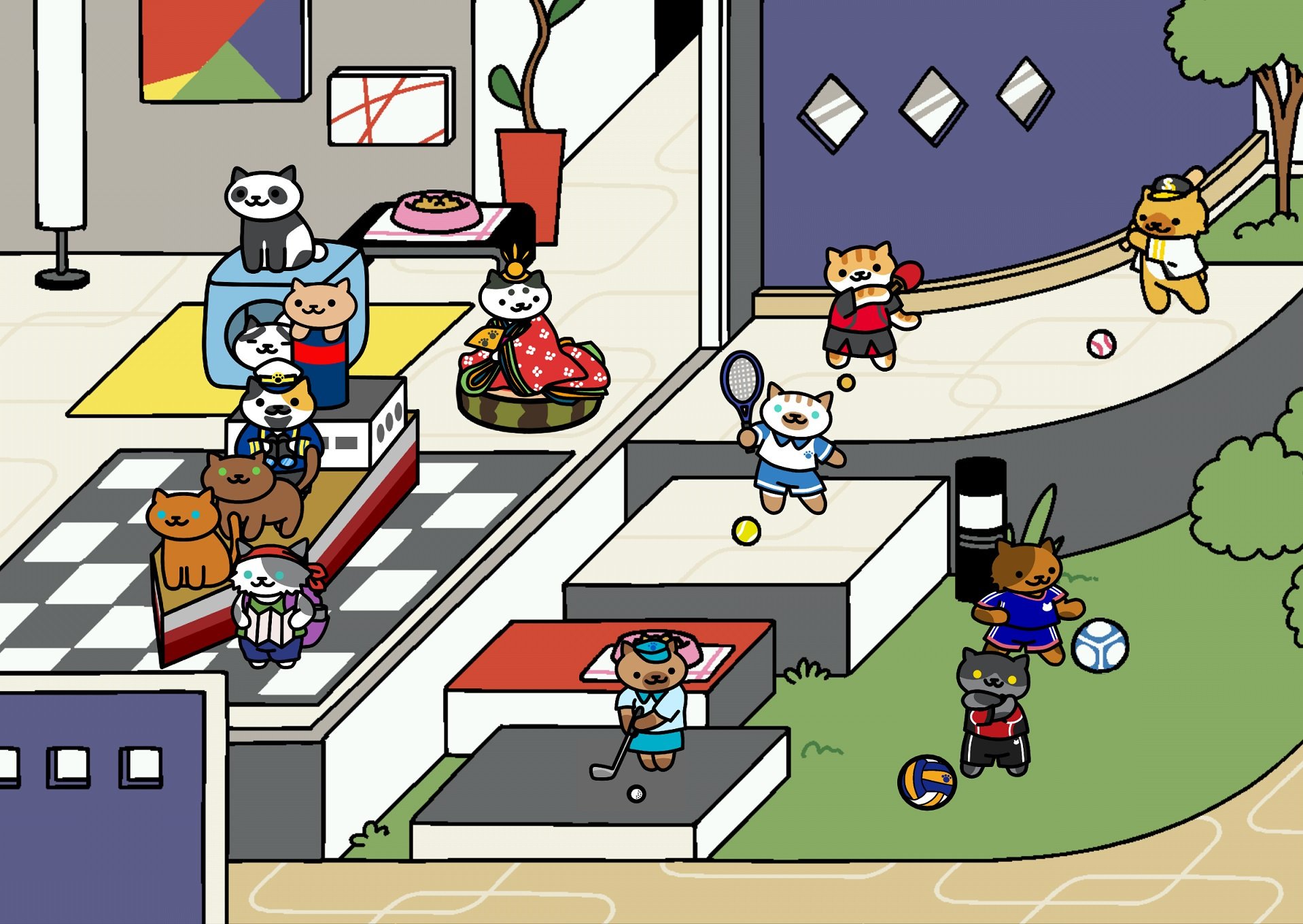 ちきちゃん Nekoatsume Tw 先程のちゃっぷりんさんはコメディアンがモデルの猫さんなので せんとうりょくのは ハハ という笑い声と パチパチ という拍手の音に掛けてあります ねこあつめ Nekoatsume ねこあつメイト Nekoatsumate Twitter