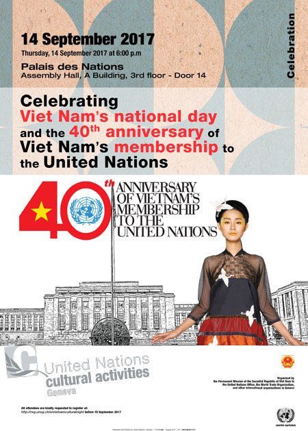 United Nations Geneva (@ungeneva) on Twitter photo .<a href="/UNGeneva/">United Nations Geneva</a> Last day to register for a cultural night in celebration of 40th anniv. of #Vietnam membership to the <a href="/UN/">United Nations</a> goo.gl/Uid89u .<a href="/UNGeneva/">United Nations Geneva</a> Last day to register for a cultural night in celebration of 40th anniv. of #Vietnam membership to the <a href="/UN/">United Nations</a> goo.gl/Uid89u