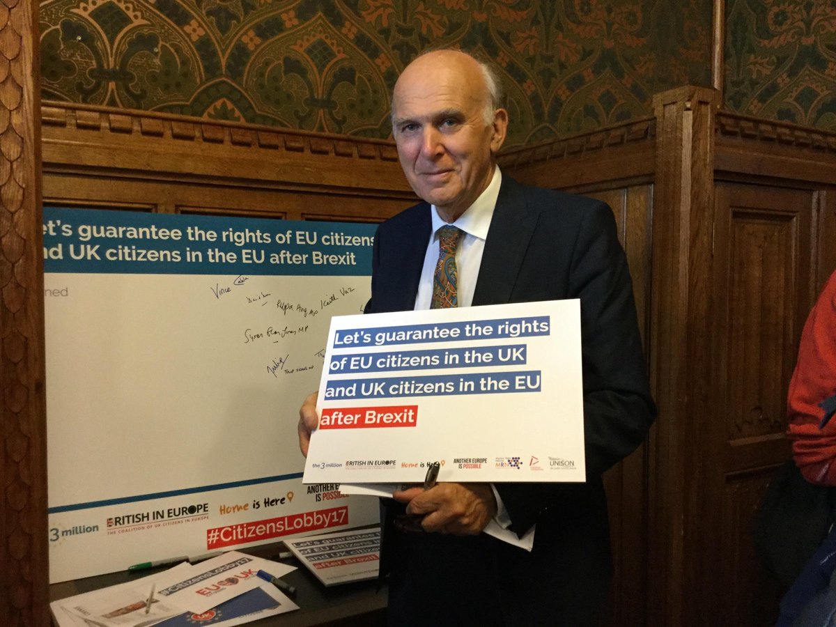 Thank you <a href="/vincecable/">Vince Cable</a> for signing our pledge and showing your support for <a href="/BritishInEurope/">British in Europe</a> and <a href="/The3Million/">the3million</a>!