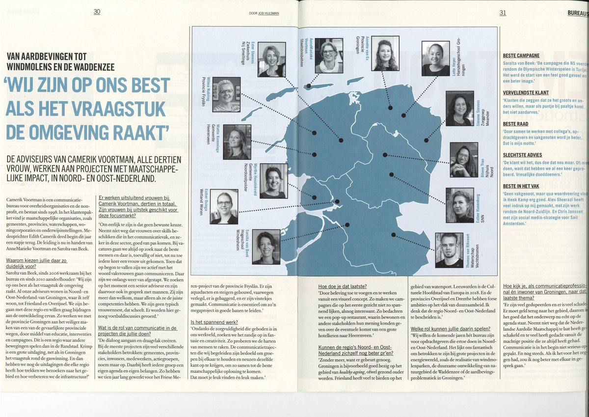 Wij staan in Communicatie Magazine! Van aardbevingen tot windmolens en de Waddenzee: Sarolta vertelt: bit.ly/2x0G9Xr