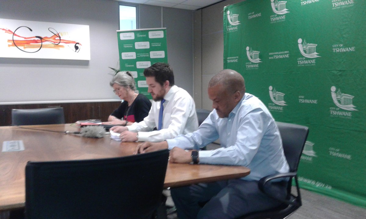 Multi-billion rand broadband contract media briefing underway with MMC Brink and MMC Fourie #CoTBroadbandReview