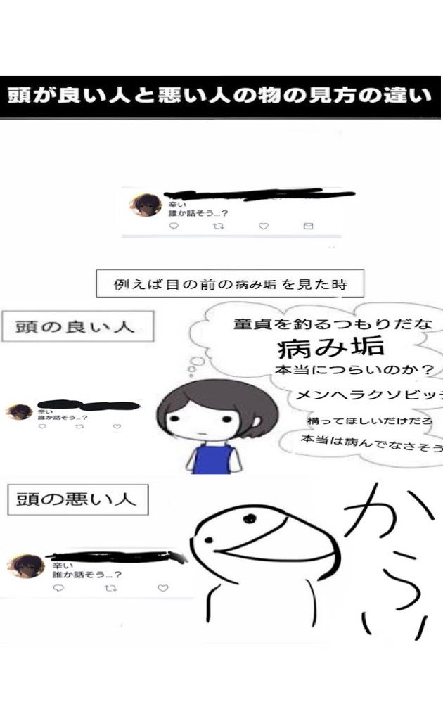 Twitter এ けいぼー 頭が良い人と悪い人の物の見方の違い っていう画像ツイートがめちゃくちゃ好きなので面白いのあったらリプで共有してくれると有難いです ট ইট র Twitter এ けいぼー 頭が良い人と悪い人の物の見方の違い っていう画像ツイートがめちゃくちゃ好きなので面白いのあったらリプで共有してくれると有難いです ট ইট র