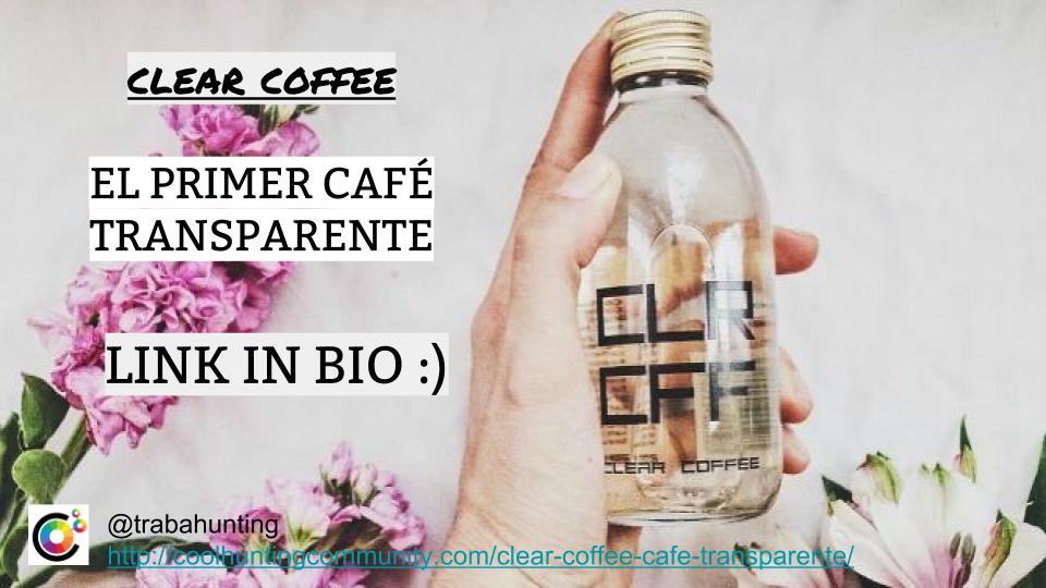 Arantraba's tweet photo. @clrcff el primer #café #transparente. #innovacion #tendencia #clrcff #nagy #coolhunting @Arantraba @CoolhuntingNow https://t.co/s0M6eVfOv5 https://t.co/q1Tem9sM53