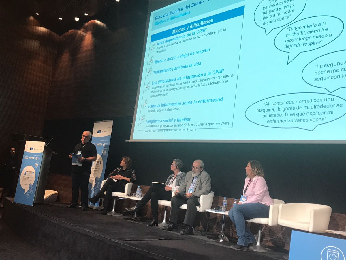 LindeHCSpain's tweet photo. #XPatient17 Paciente experto en apnea del sueño nos explica los miedos, mejoras y expectativas de los pacientes en los foros #TuSueñoCuenta https://t.co/7sjdvB6zgw