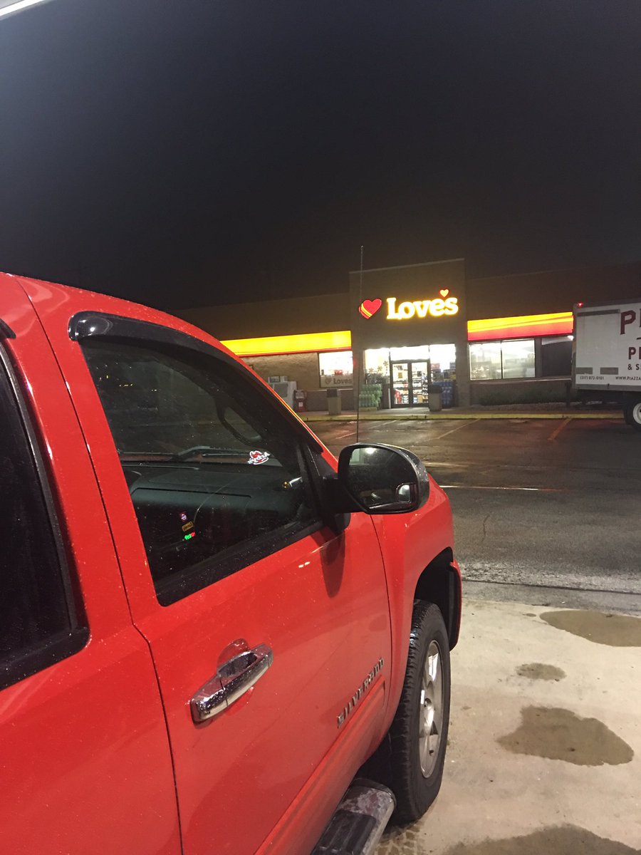 AJS_500's tweet photo. Dang it! Where the heck is @landoncassill?! Oh well, as long as I stopped by @LovesTravelStop for my morning fill up. #lookingforlandon https://t.co/R6UfTJBRZD