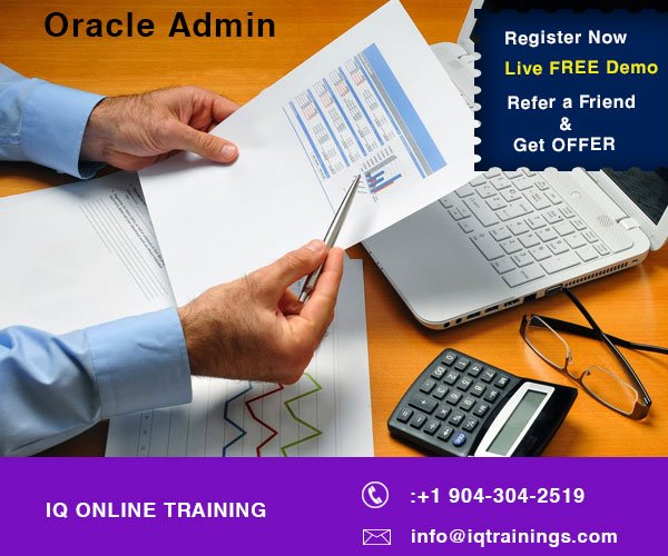 iqonlinetrainin's tweet image. #OracleAdmin #onlinetraining
Get FREE Live Demo
Click here to register : goo.gl/PuuV7G
#IQONLINETRAINING
call us:+1 732-593-8450