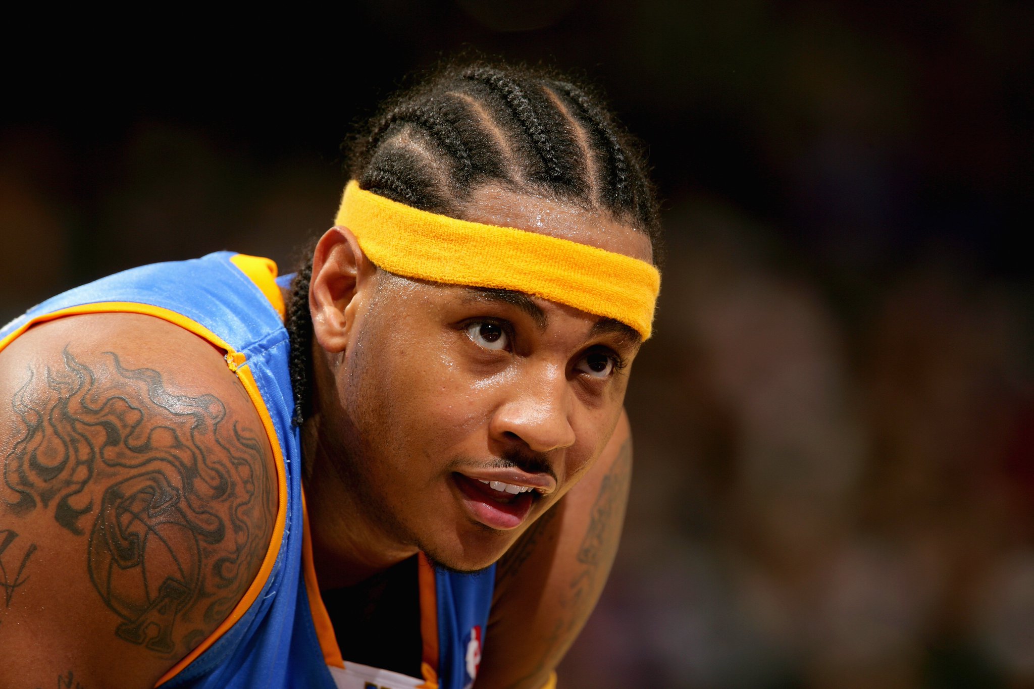 NBA UK on Twitter: "Melo with the braids! 😎 It's Carmelo Anthony's
