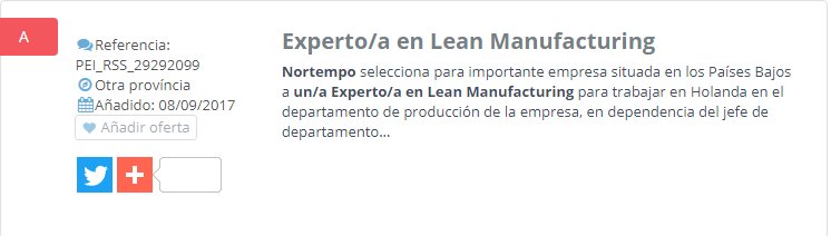 NUEVA OFERTA DE EMPLEO:  Experto/a en Lean Manufacturing --> https://t.co/6BSRRRIwSK https://t.co/9yLHnMZVJO