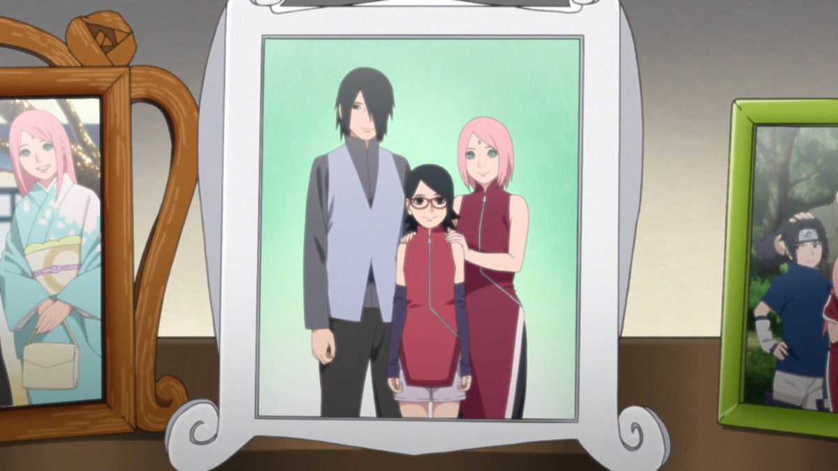 What reflected there was the real deal Love And it is a great picture💕

#Sasuke #Sakura #Sarada #SasuSaku #Uchiha