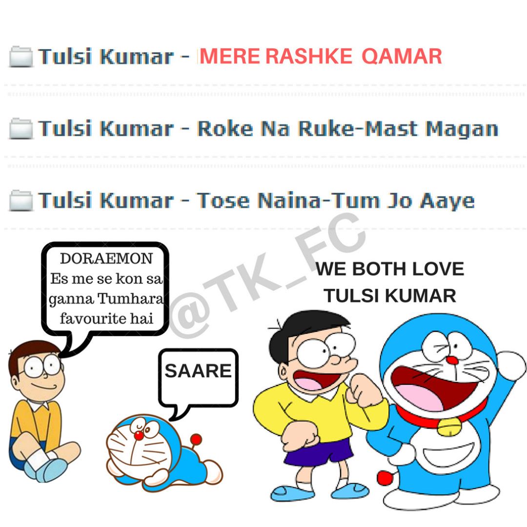 TulsiKumar_FC's tweet photo. Yes ! We all Love @tulsikumarTK
#nobita #doraemon #fanclub  #TKfans #officialfanclub  #TKOfficialfanclub  #officialfanarmy #Singingsensation https://t.co/OCH48pbfN2