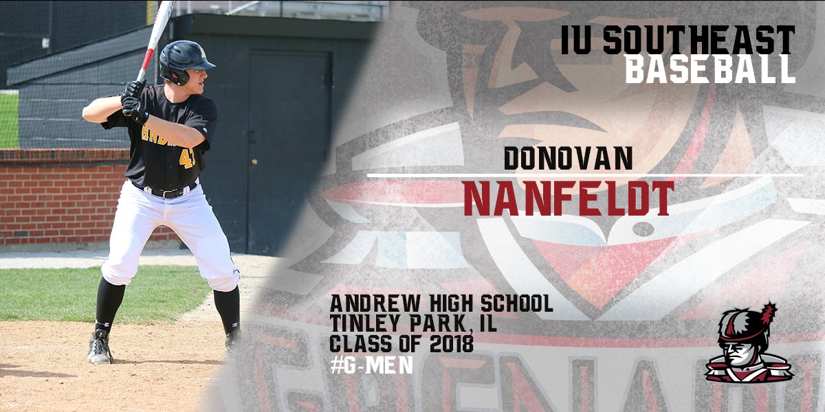 IUSBaseball's tweet photo. We are happy to announce another huge commitment, 2018 1B/OF Donovan Nanfeldt, from Andrew H.S. and Tinley Park, Illinois! #FutureGrenadier https://t.co/hT0cEn1RDb