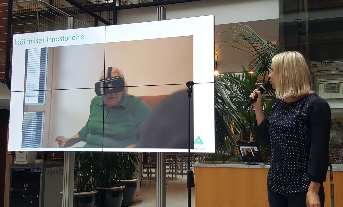Elderly people are excited over  <a href="/_better_day/">BetterDay Innovation</a> #VR experiences! It evokes childhood memories #findery #healthtech