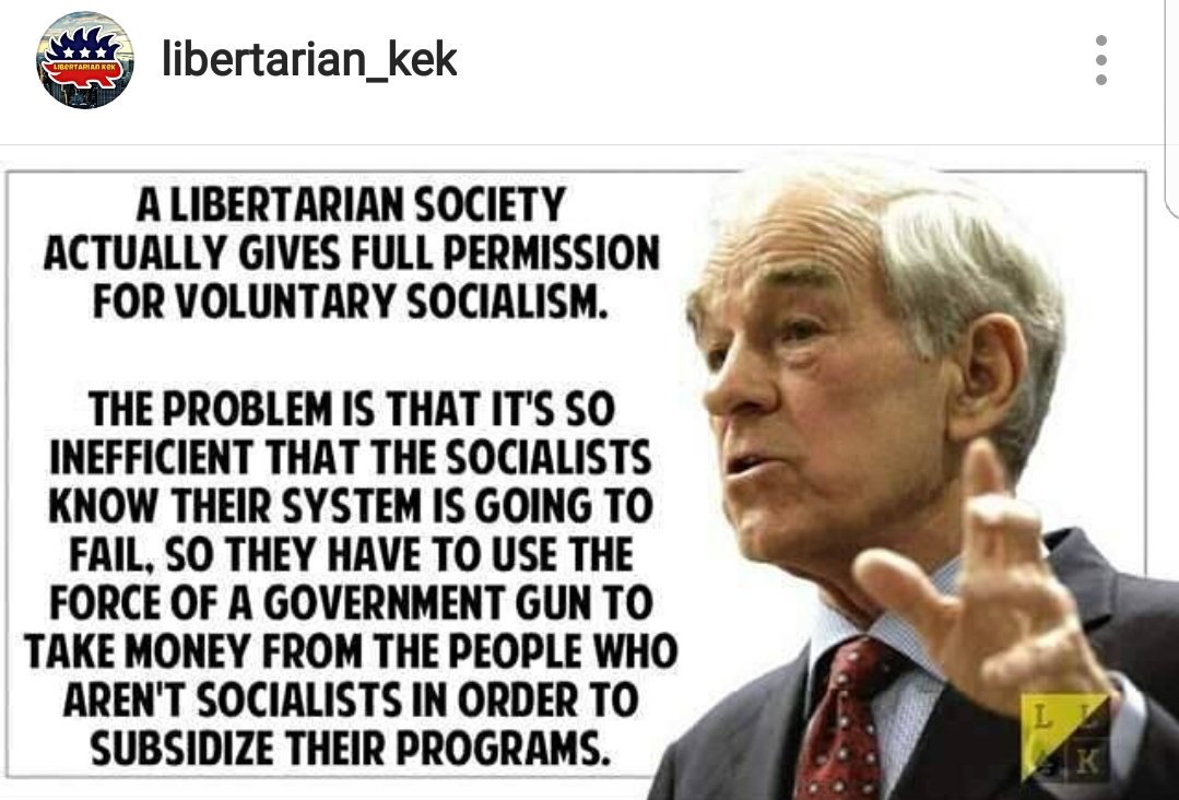 #Libertarian v #Socialism #ThursdayThoughts