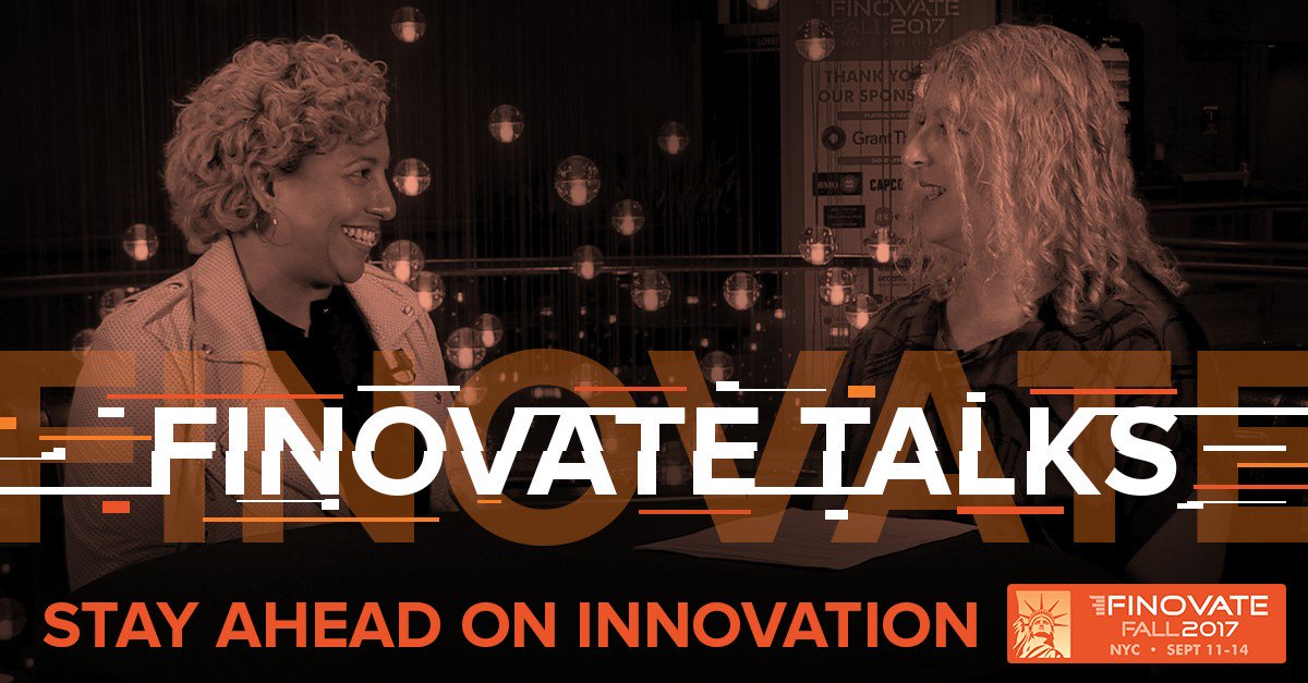 Finovate's tweet photo. Who's ready for another day of #fintech joy, and exclusive interviews on Finovate TV? Watch here: https://t.co/fKv5UEJ3R0 https://t.co/9IKzbMLw5m
