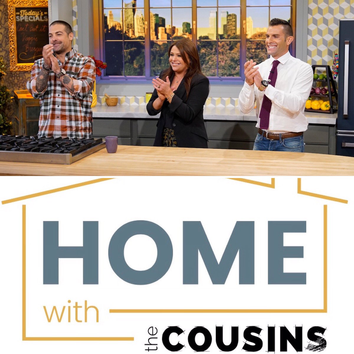 New Podcast Alert 🚨 Ep.13 we are giving you the back story of the new <a href="/rachaelrayshow/">Rachael Ray Show</a> kitchen #homewthecousins #podcastlife LINK IN BIO