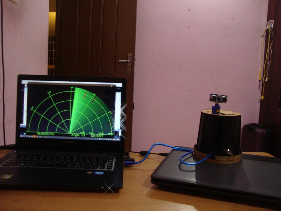 arduino's tweet image. Detect intruders in your room with an Arduino radar: bit.ly/2wYIRPD