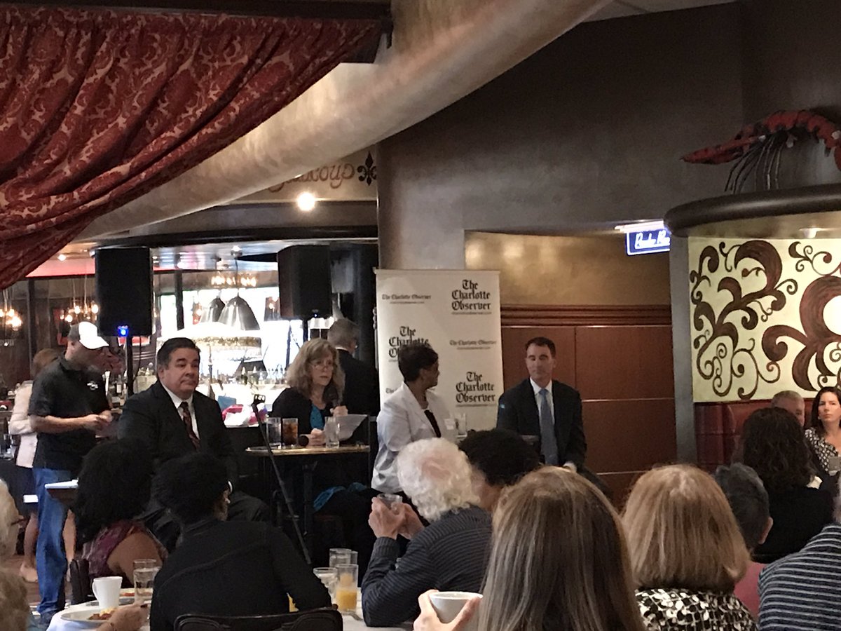 Panel at <a href="/theobserver/">The Charlotte Observer</a> breakfast focusing on <a href="/CharMeckSchools/">Charlotte-Mecklenburg Schools</a>. #CLTSchools #Educationforall #EquityvsEquality