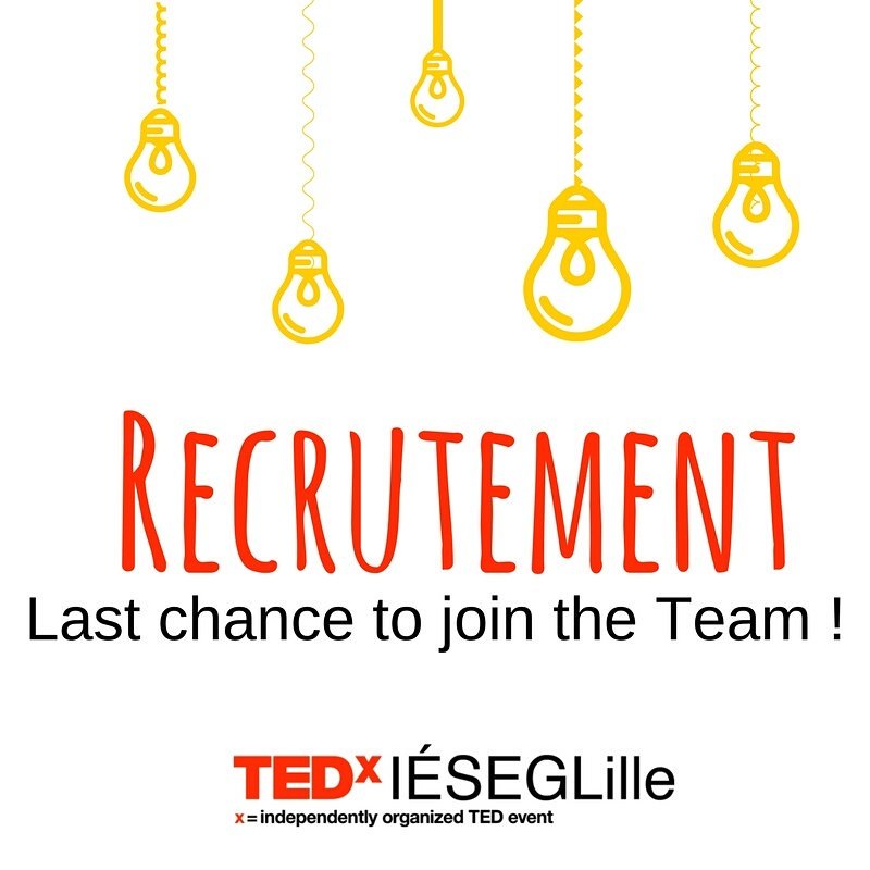 Dernière ligne droite pour rejoindre cette incroyable aventure ! ---> bit.ly/TXILrecrute #IESEG #Lille #TXIL