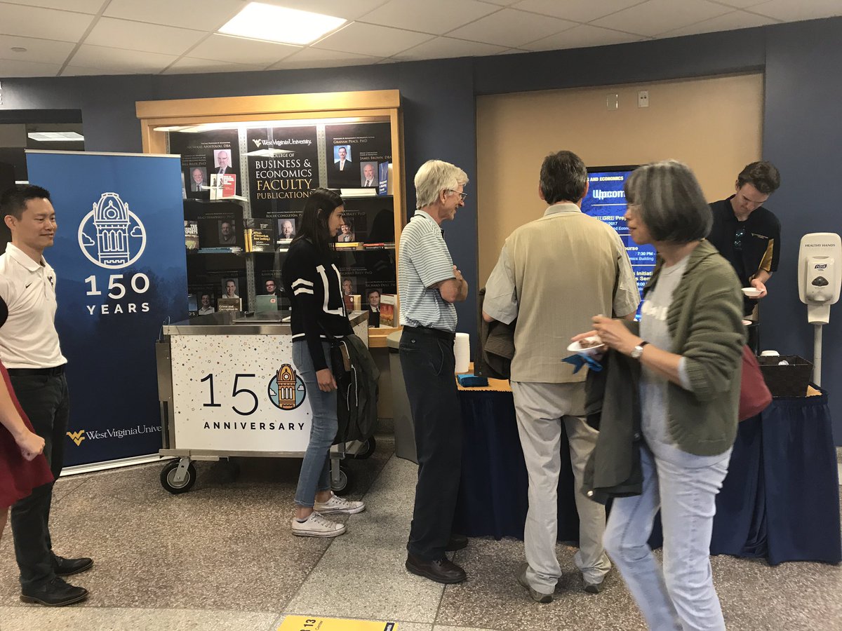 🍦🍦🍦 in B&amp;E 4th floor atrium! #WVU150